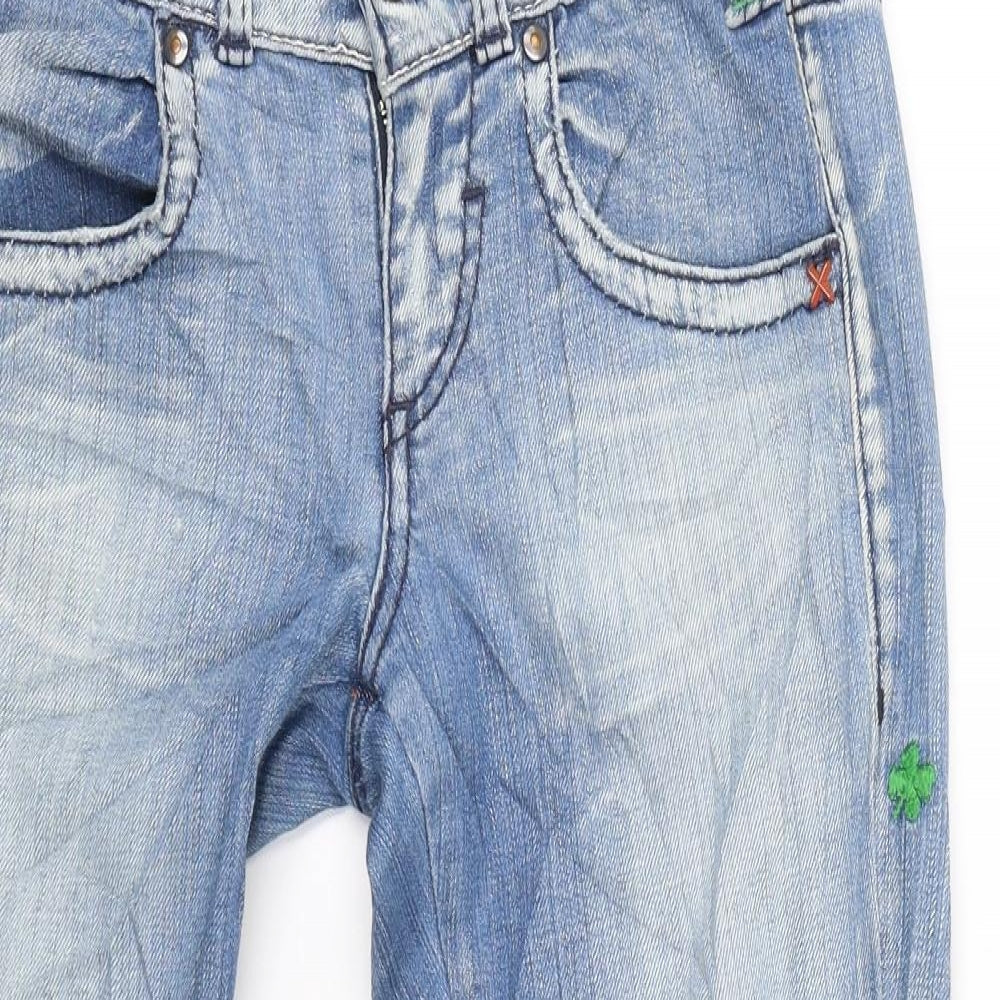 Miss Sixty Womens Blue  Denim Straight Jeans Size 27 L22 in - 4 Leaf Clover