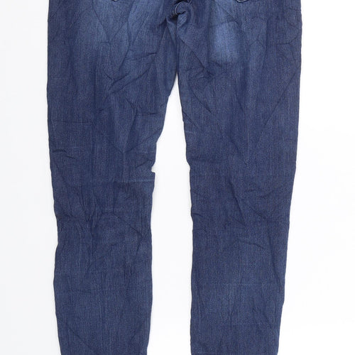 H&M Womens Blue  Denim Skinny Jeans Size 10 L30.5 in
