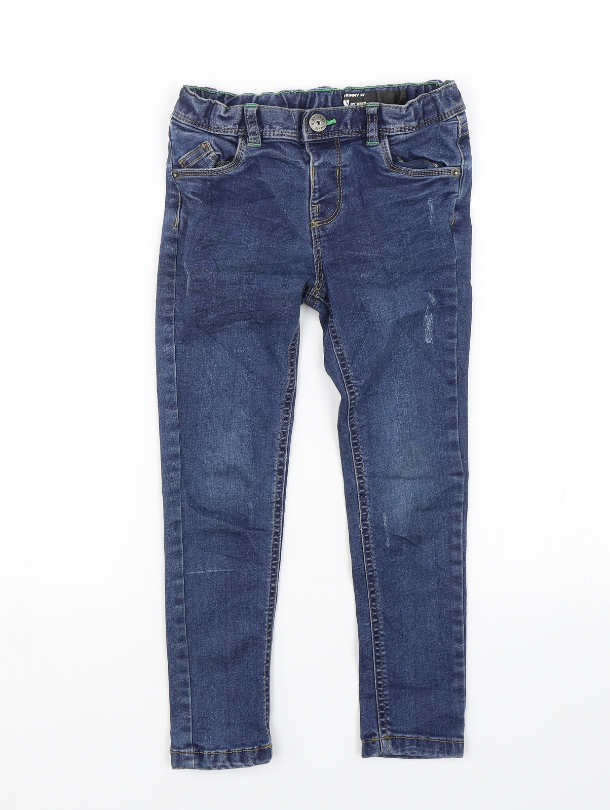 Very Boys Blue  Denim Skinny Jeans Size 4-5 Years - Distressed