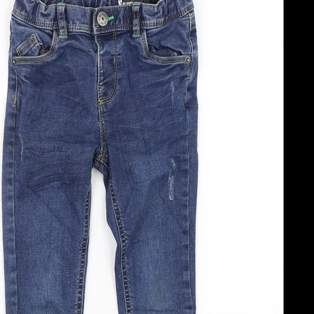 Very Boys Blue  Denim Skinny Jeans Size 4-5 Years - Distressed
