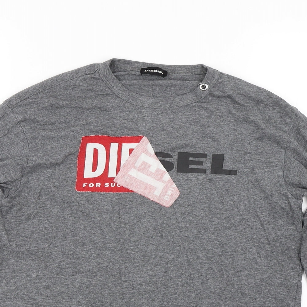 Diesel Womens Grey   Basic T-Shirt Size S