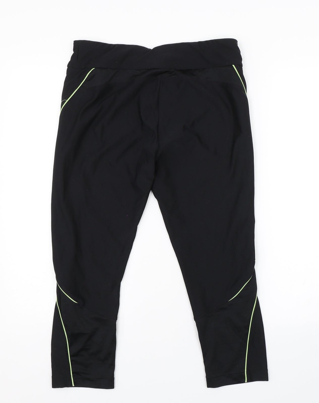 Primark Womens Black   Cropped Leggings Size 14 L20 in