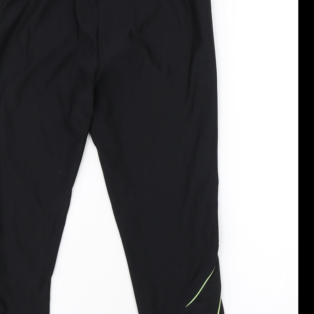 Primark Womens Black   Cropped Leggings Size 14 L20 in