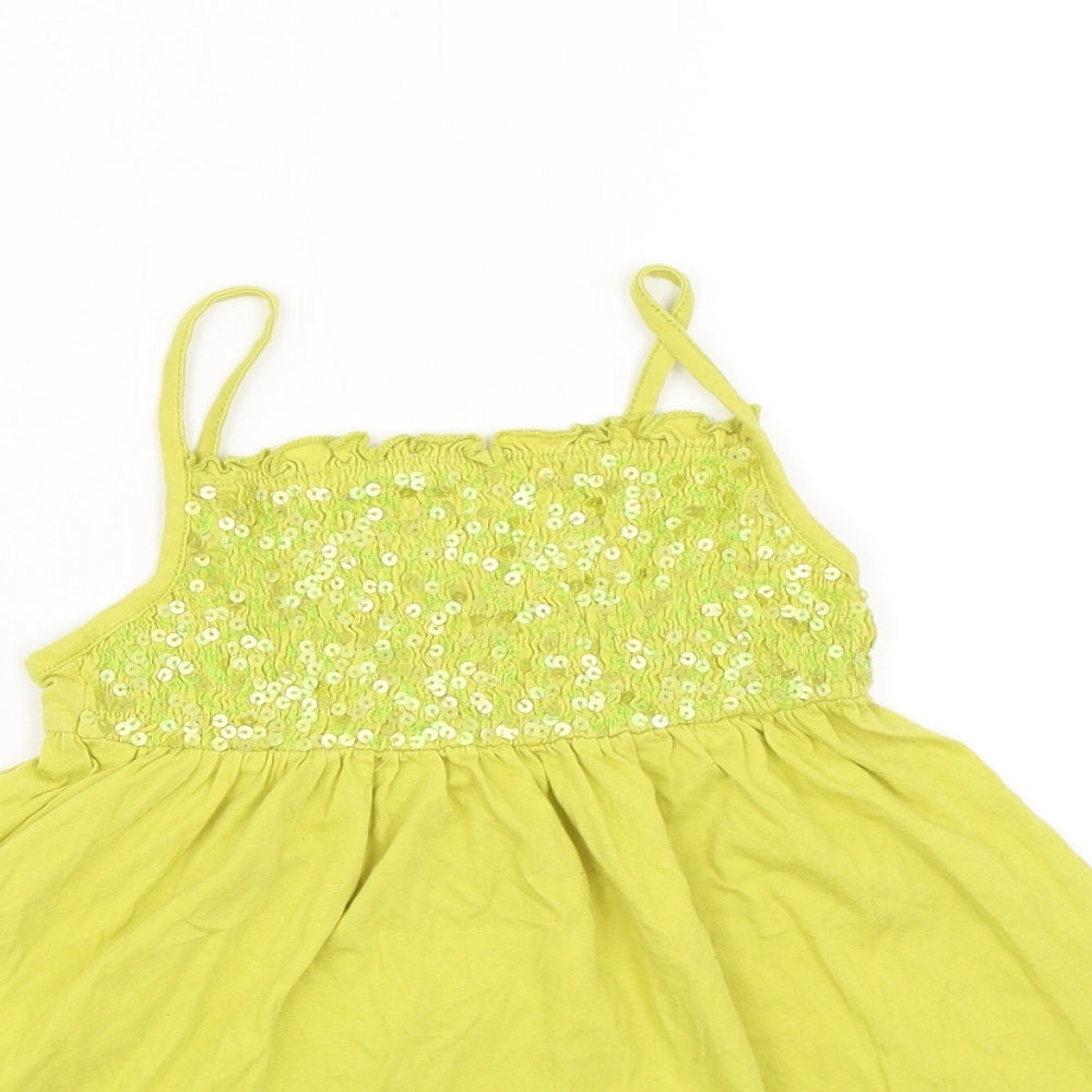NEXT Girls Green   Tank Dress  Size 7 Years