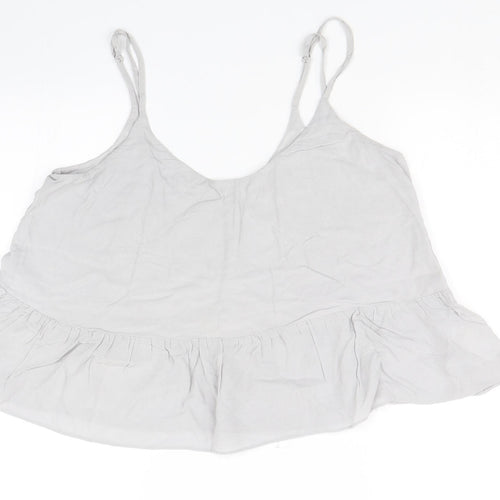 Topshop Womens Grey   Cropped Tank Size 12