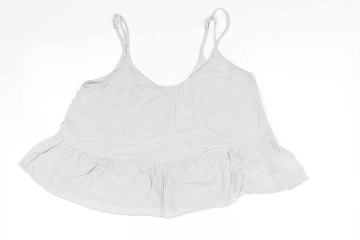 Topshop Womens Grey   Cropped Tank Size 12