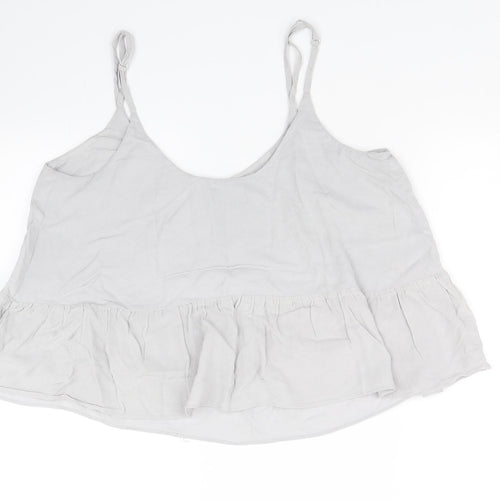 Topshop Womens Grey   Cropped Tank Size 12