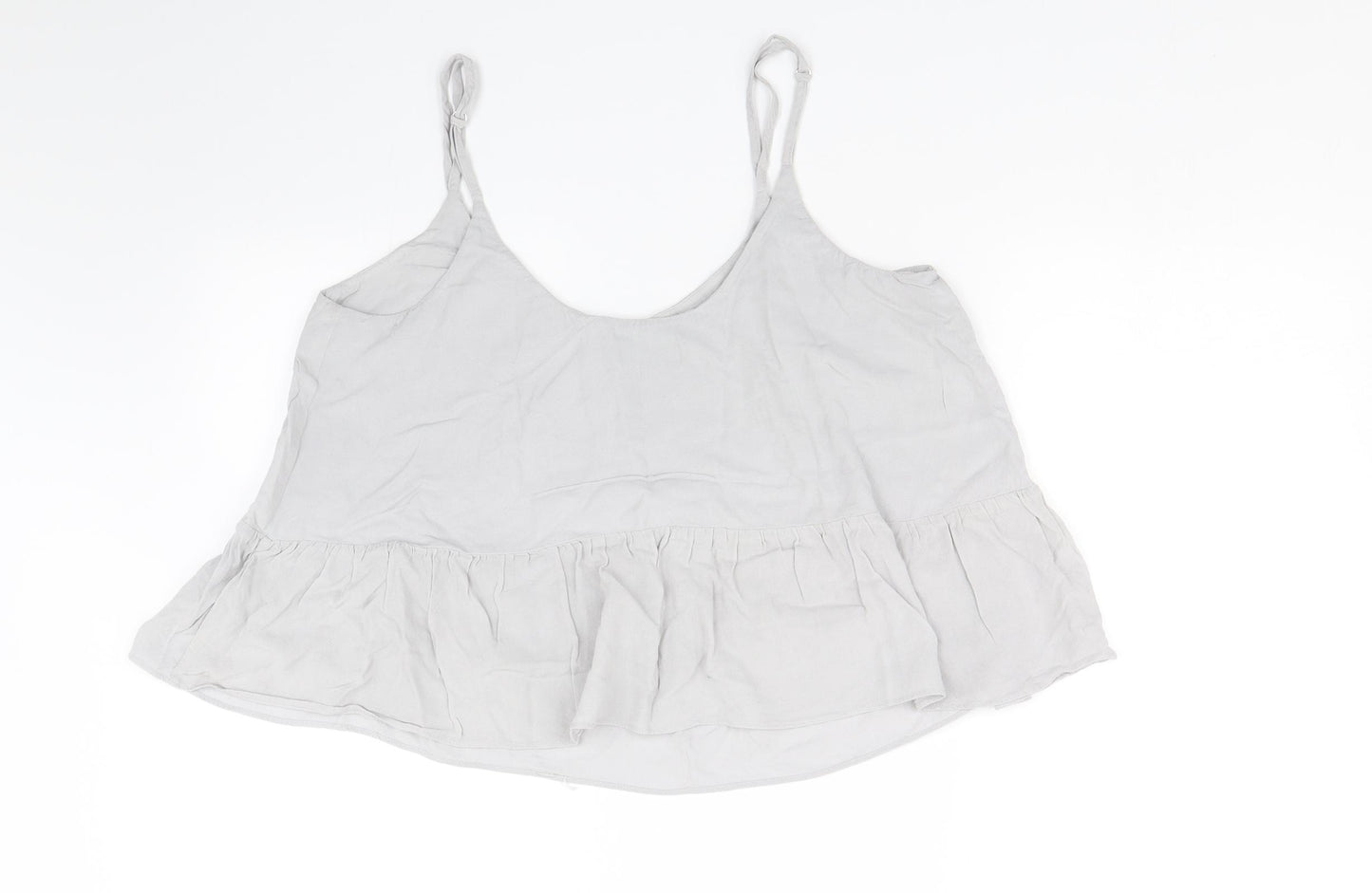 Topshop Womens Grey   Cropped Tank Size 12