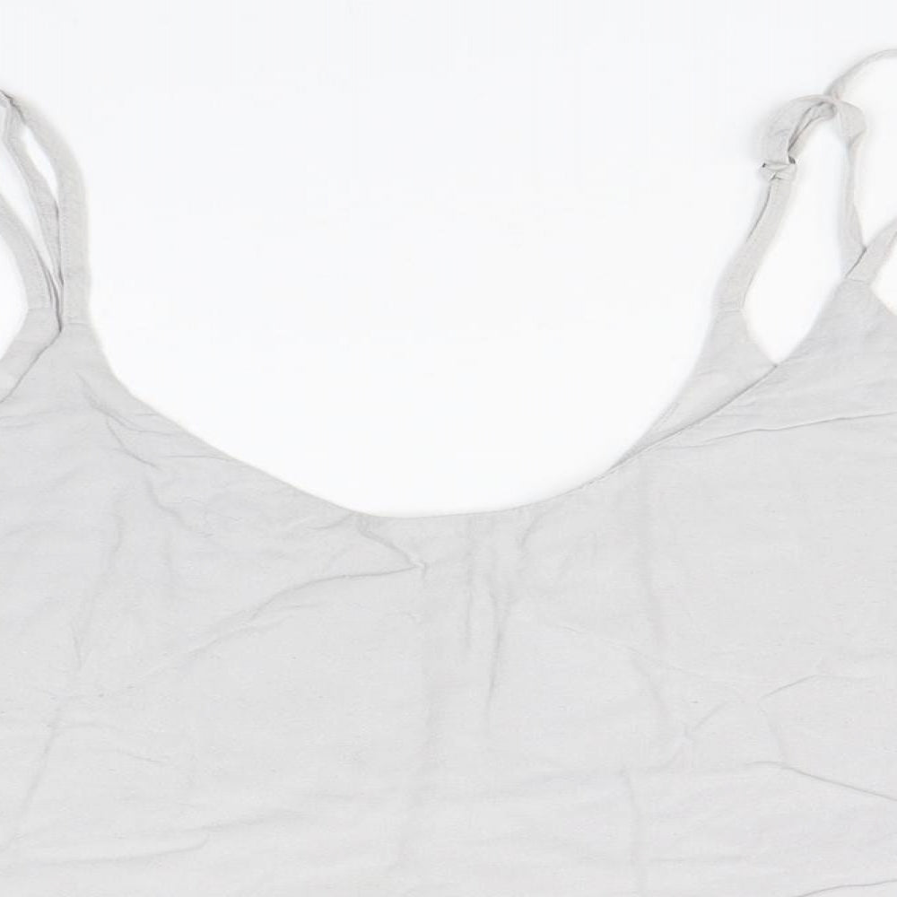 Topshop Womens Grey   Cropped Tank Size 12