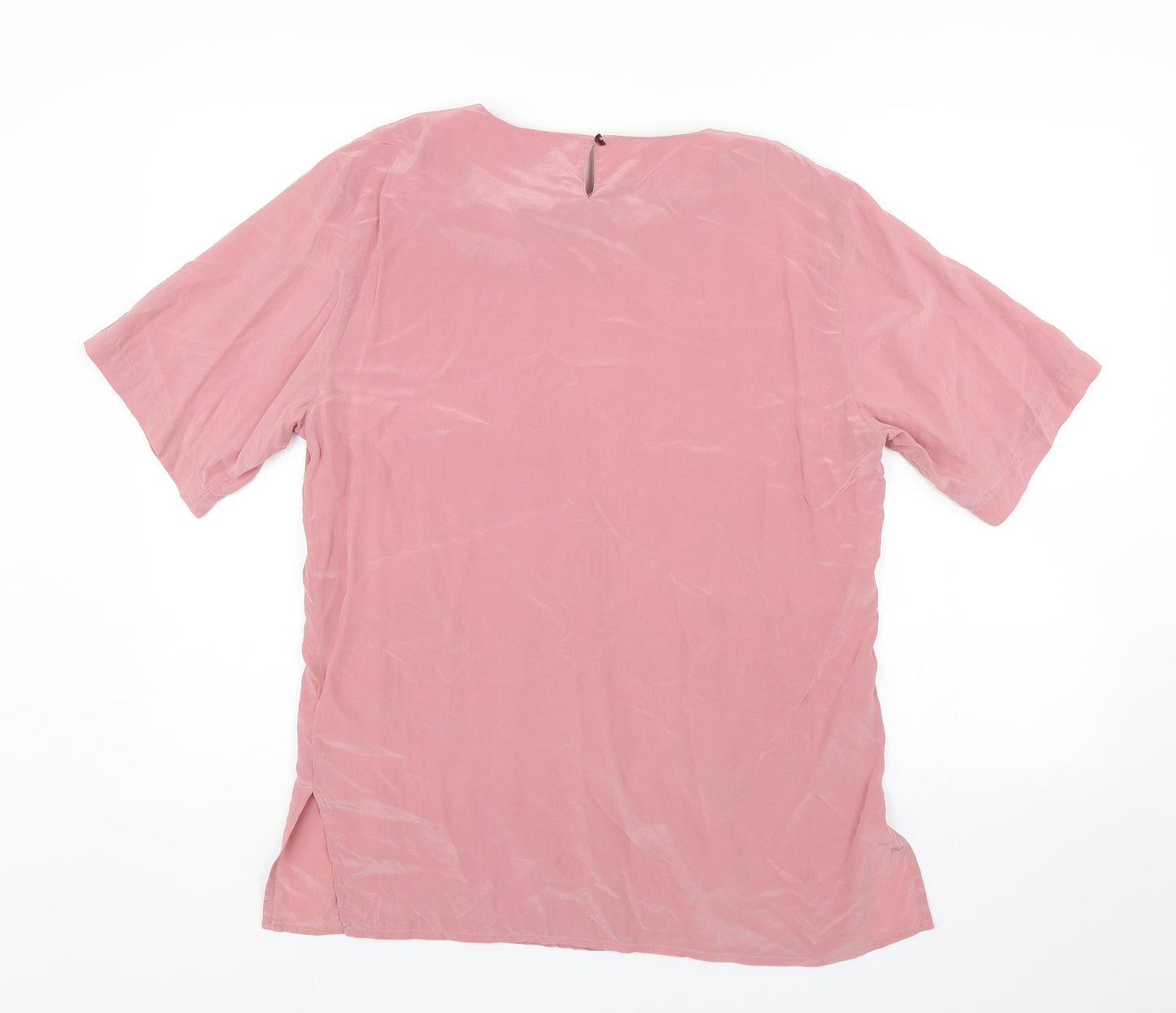 Art of silk Womens Pink   Basic Blouse Size M