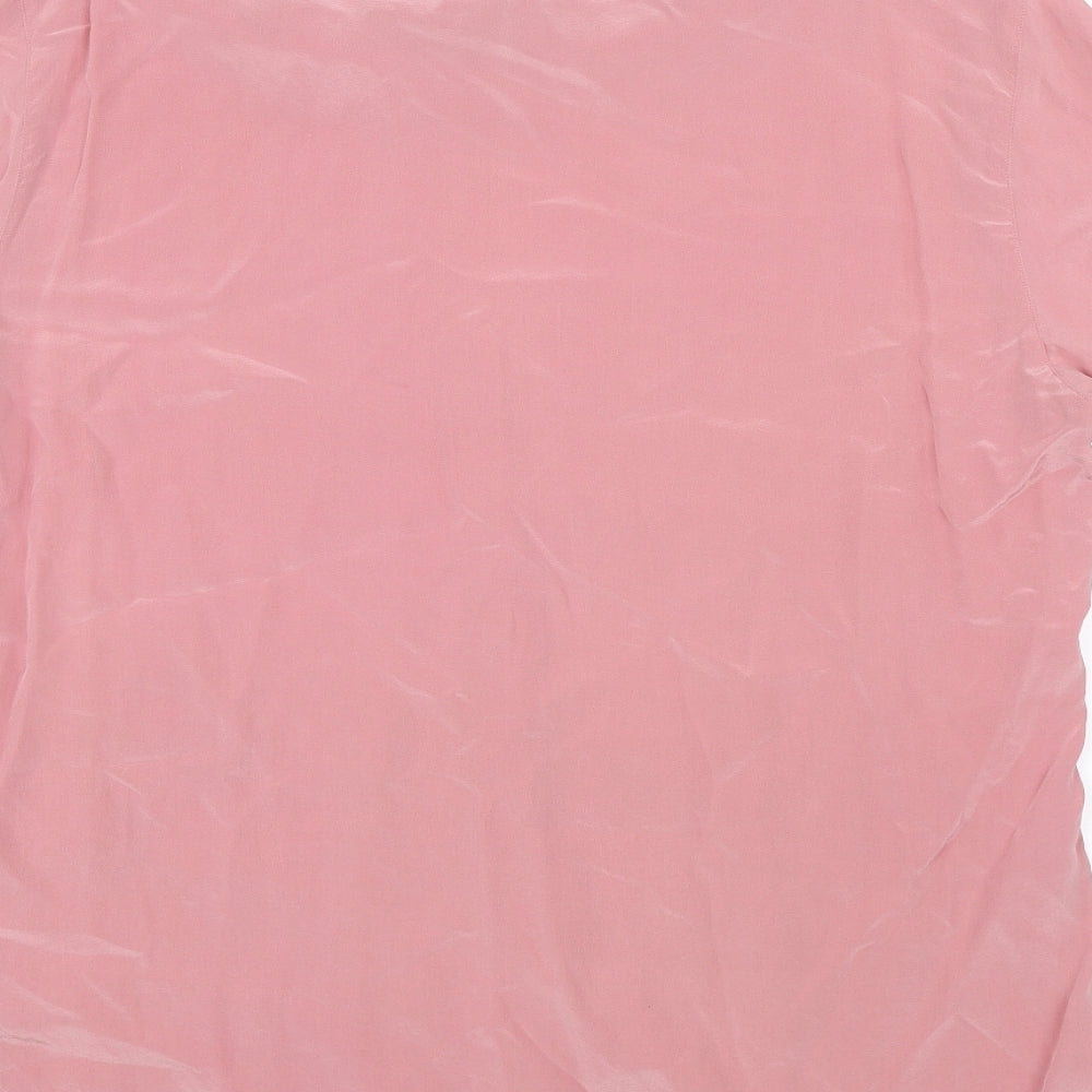 Art of silk Womens Pink   Basic Blouse Size M