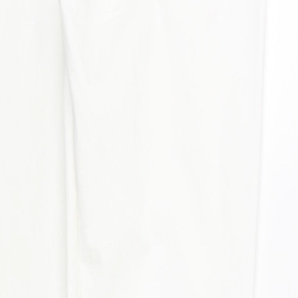 Primark Womens White  Denim Skinny Jeans Size 12 L28 in