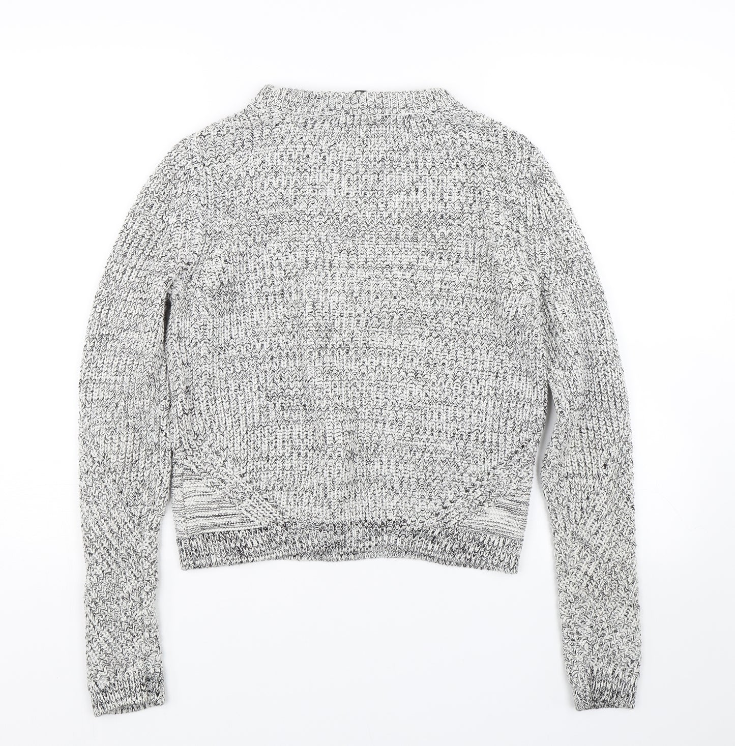 H&M Womens Grey  Knit Pullover Jumper Size M