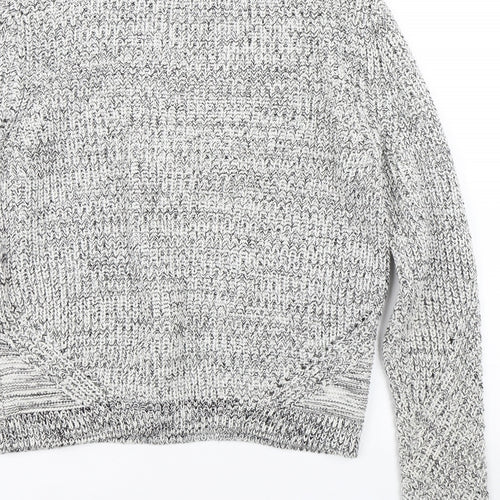 H&M Womens Grey  Knit Pullover Jumper Size M
