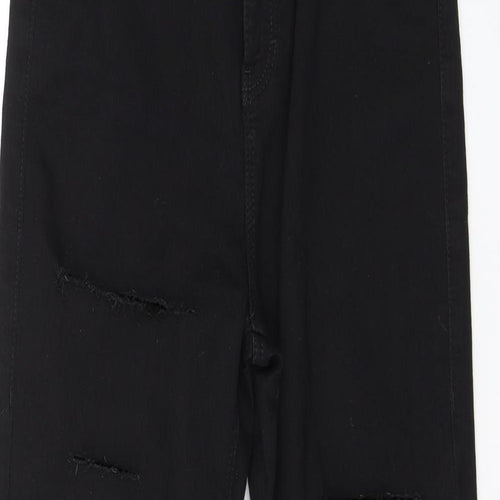 Topshop Womens Black  Denim Skinny Jeans Size 26 in L28 in