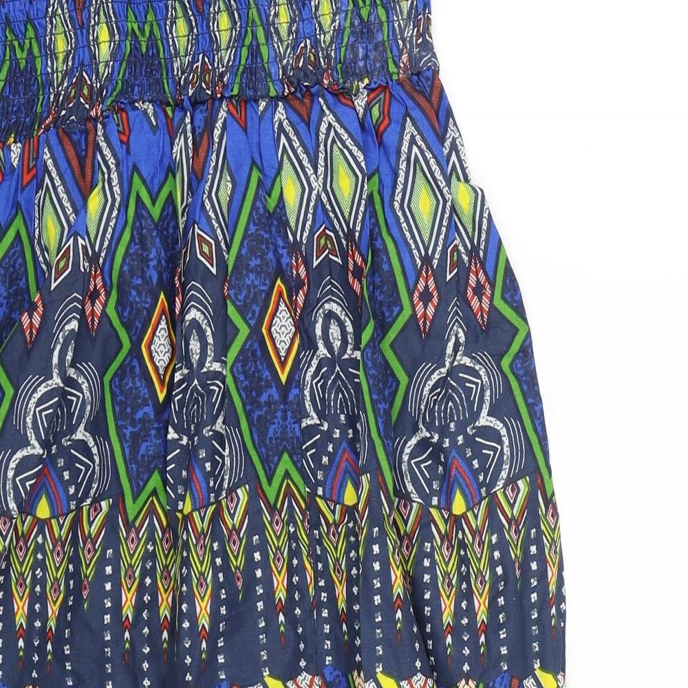 Atmosphere Womens Multicoloured Argyle/Diamond  Fit & Flare  Size 10  - elastic chest