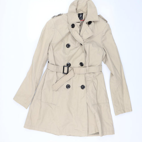 Atmosphere Womens Beige   Trench Coat Coat Size 12