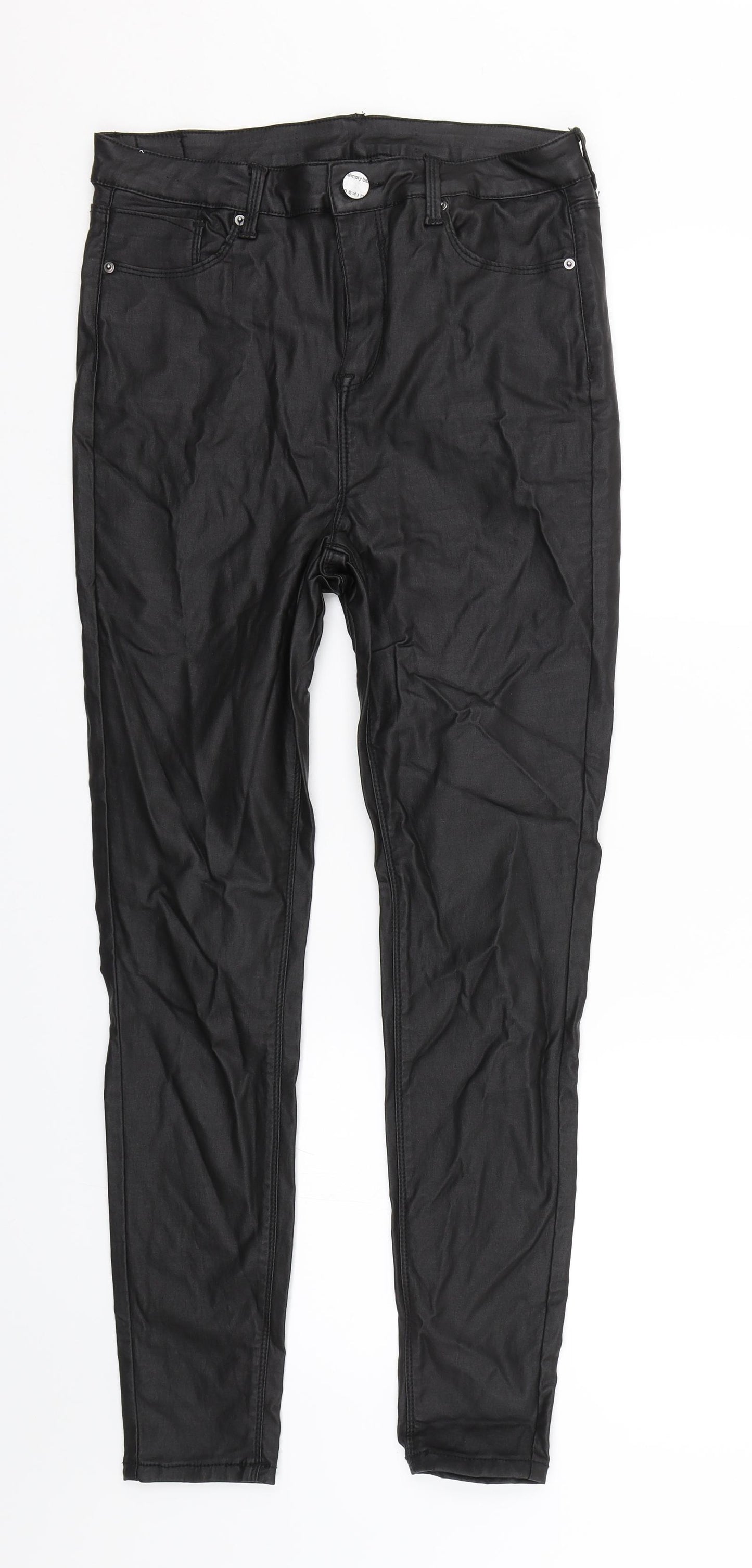 Simply be denim Womens Black   Skinny Jeans Size 12 L26 in
