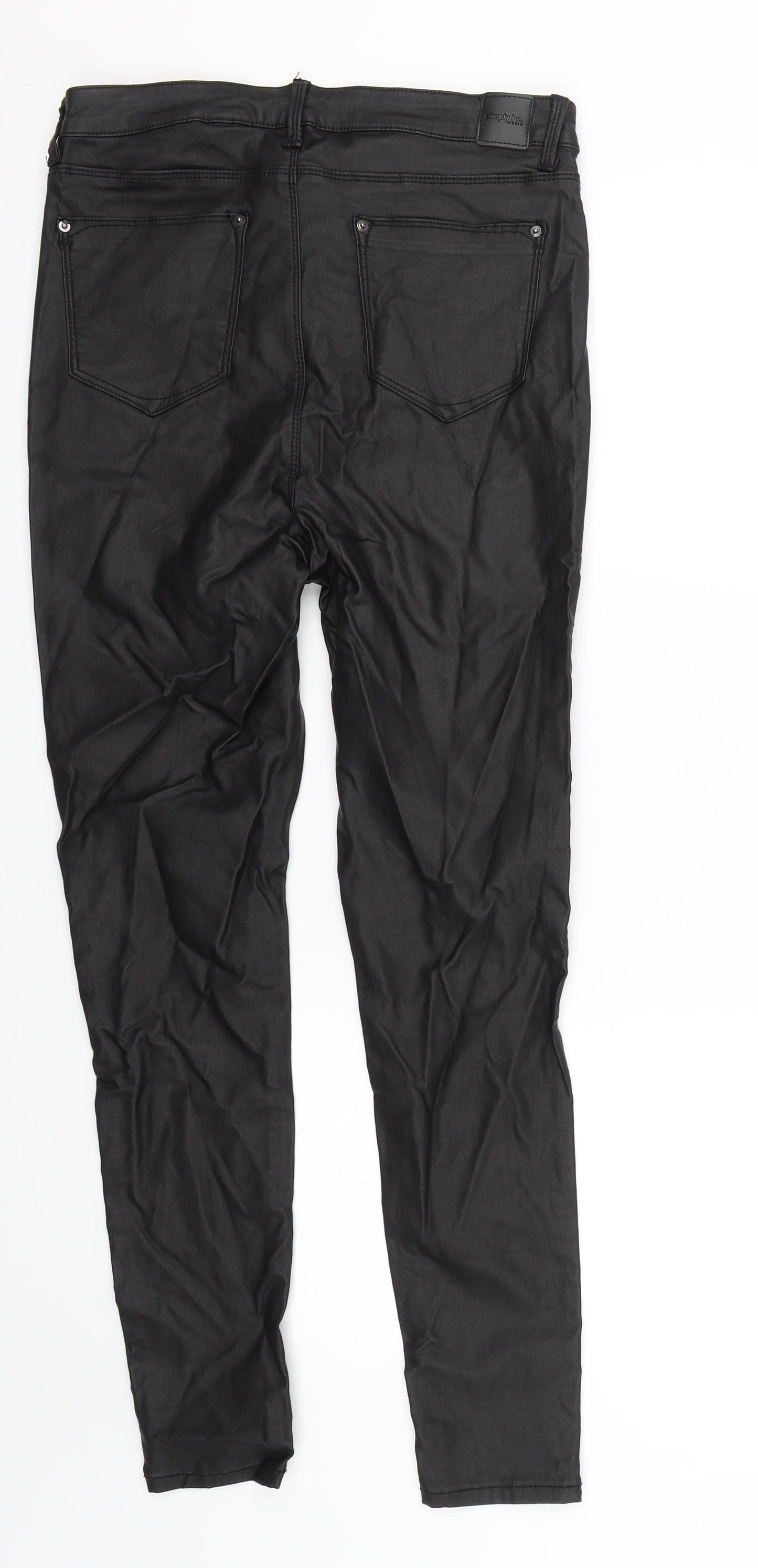 Simply be denim Womens Black   Skinny Jeans Size 12 L26 in