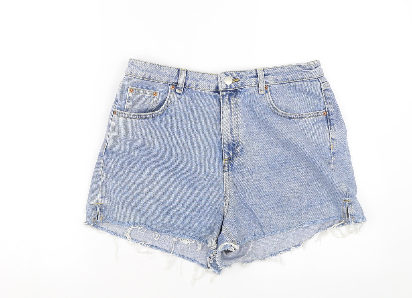Denim co Womens Blue  Denim Mom Shorts Size 12