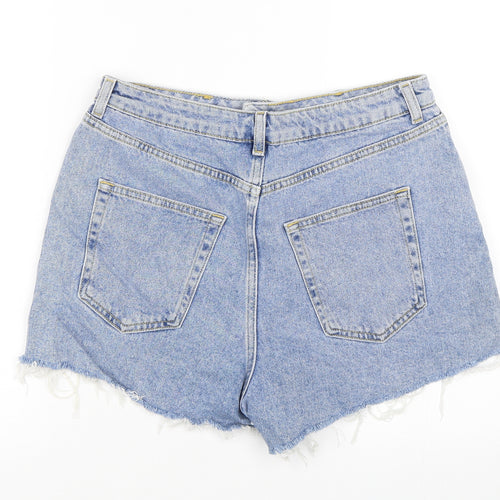 Denim co Womens Blue  Denim Mom Shorts Size 12