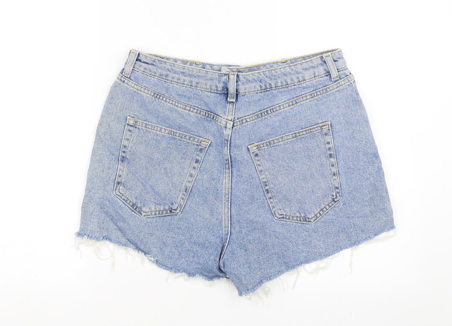 Denim co Womens Blue  Denim Mom Shorts Size 12