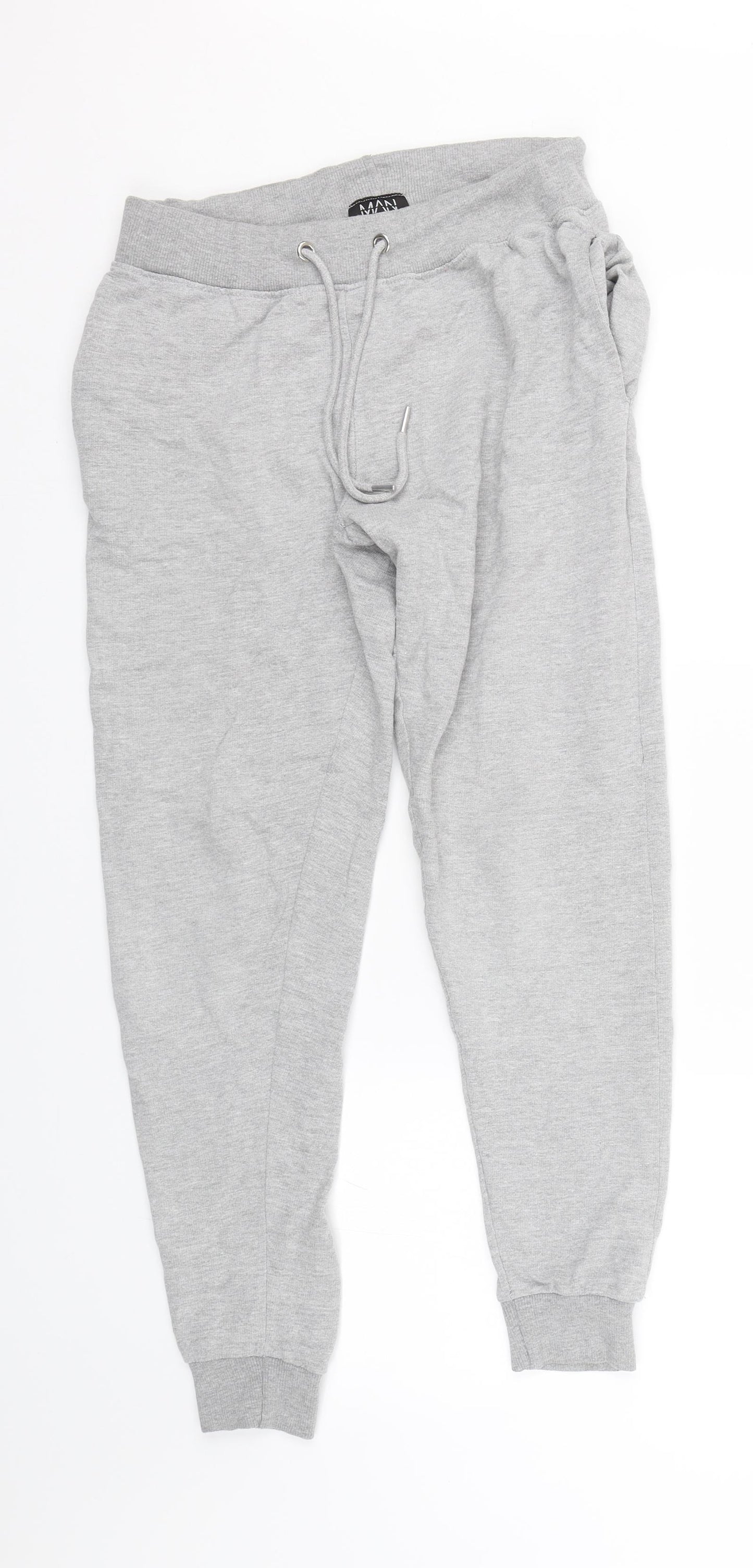 Boohoo Mens Grey   Jogger Trousers Size M L27 in