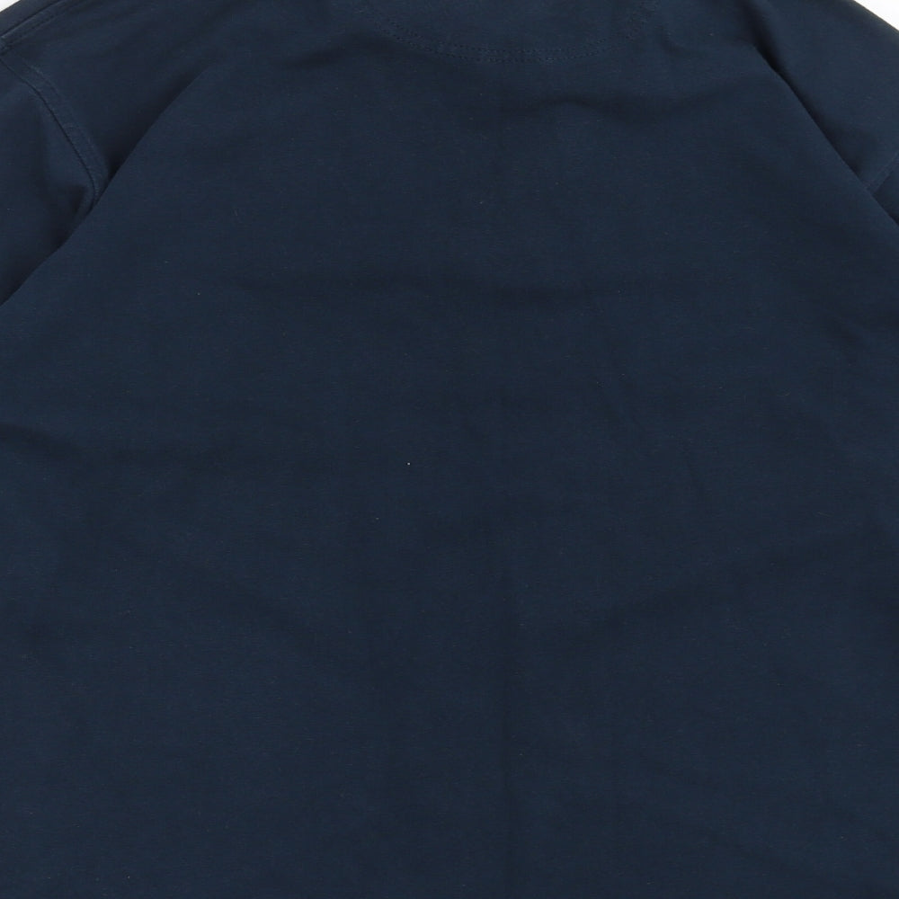 Cotton Traders Mens Blue    Polo Size M