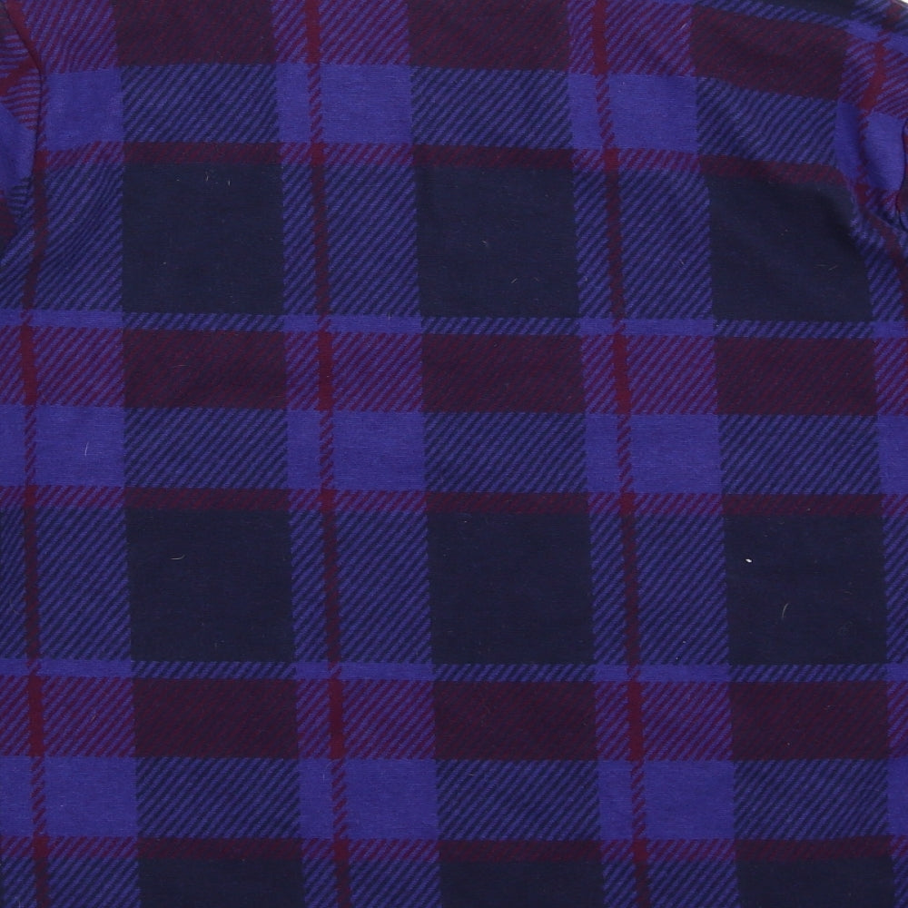 Marks and Spencer Womens Blue Plaid  Pullover Jumper Size 24