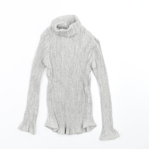 Zara Girls Grey   Pullover Jumper Size 9-10 Years