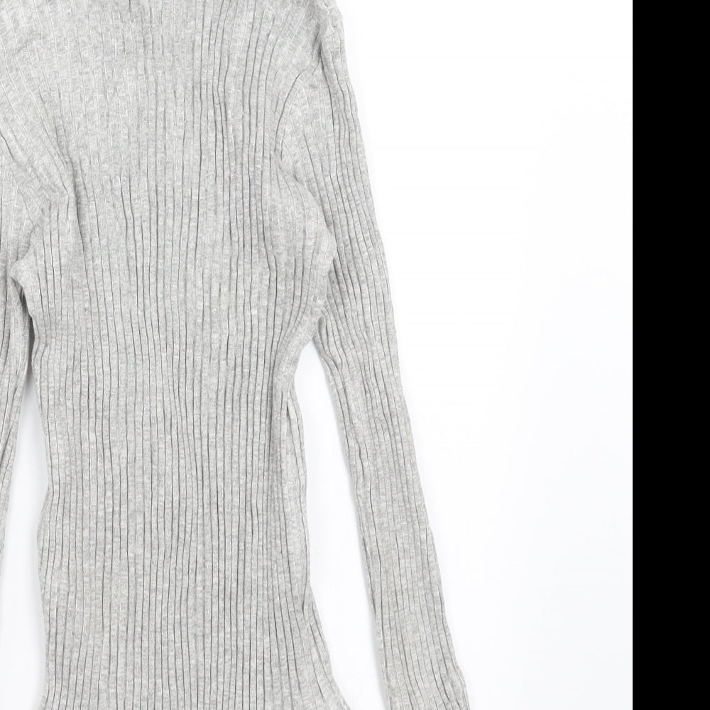 Zara Girls Grey   Pullover Jumper Size 9-10 Years