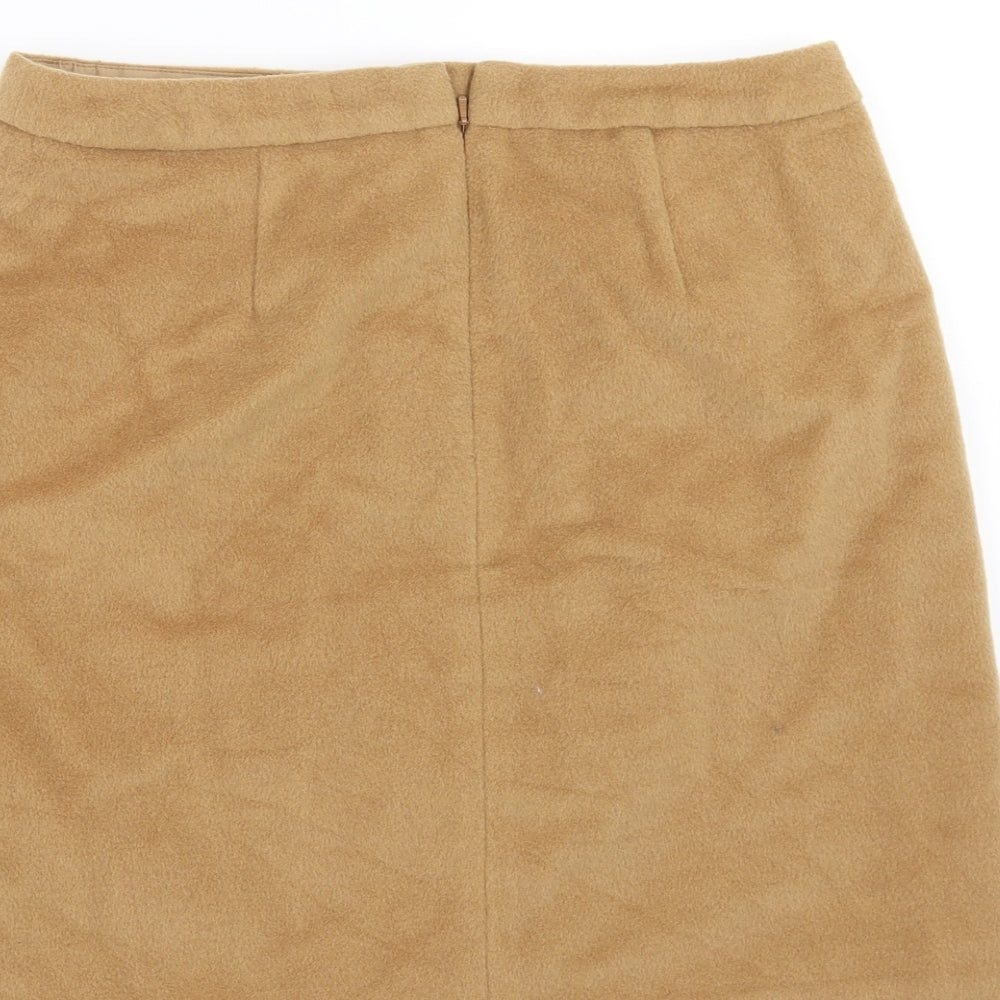Marks and Spencer Womens Beige   A-Line Skirt Size 10