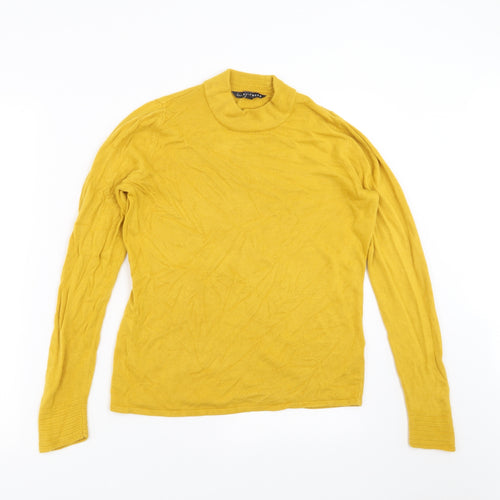 Bonmarché Womens Yellow  Knit Pullover Jumper Size 12