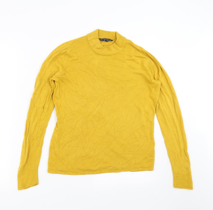 Bonmarché Womens Yellow  Knit Pullover Jumper Size 12