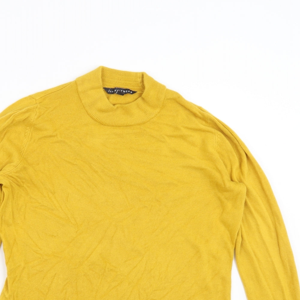 Bonmarché Womens Yellow  Knit Pullover Jumper Size 12