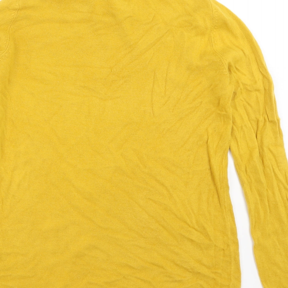 Bonmarché Womens Yellow  Knit Pullover Jumper Size 12