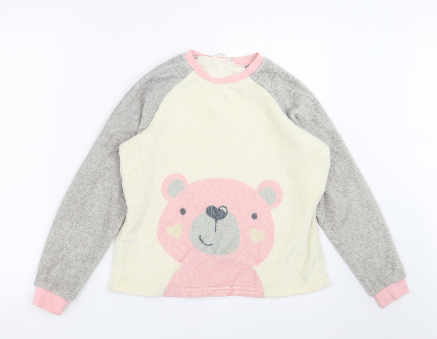M&Co Girls Ivory   Top Pyjama Top Size 11-12 Years  - bear
