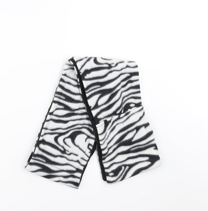 Preworn Womens Black Geometric   Scarf