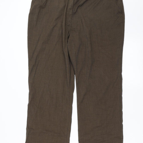 Marks and Spencer Womens Brown   Trousers  Size 18 L27 in
