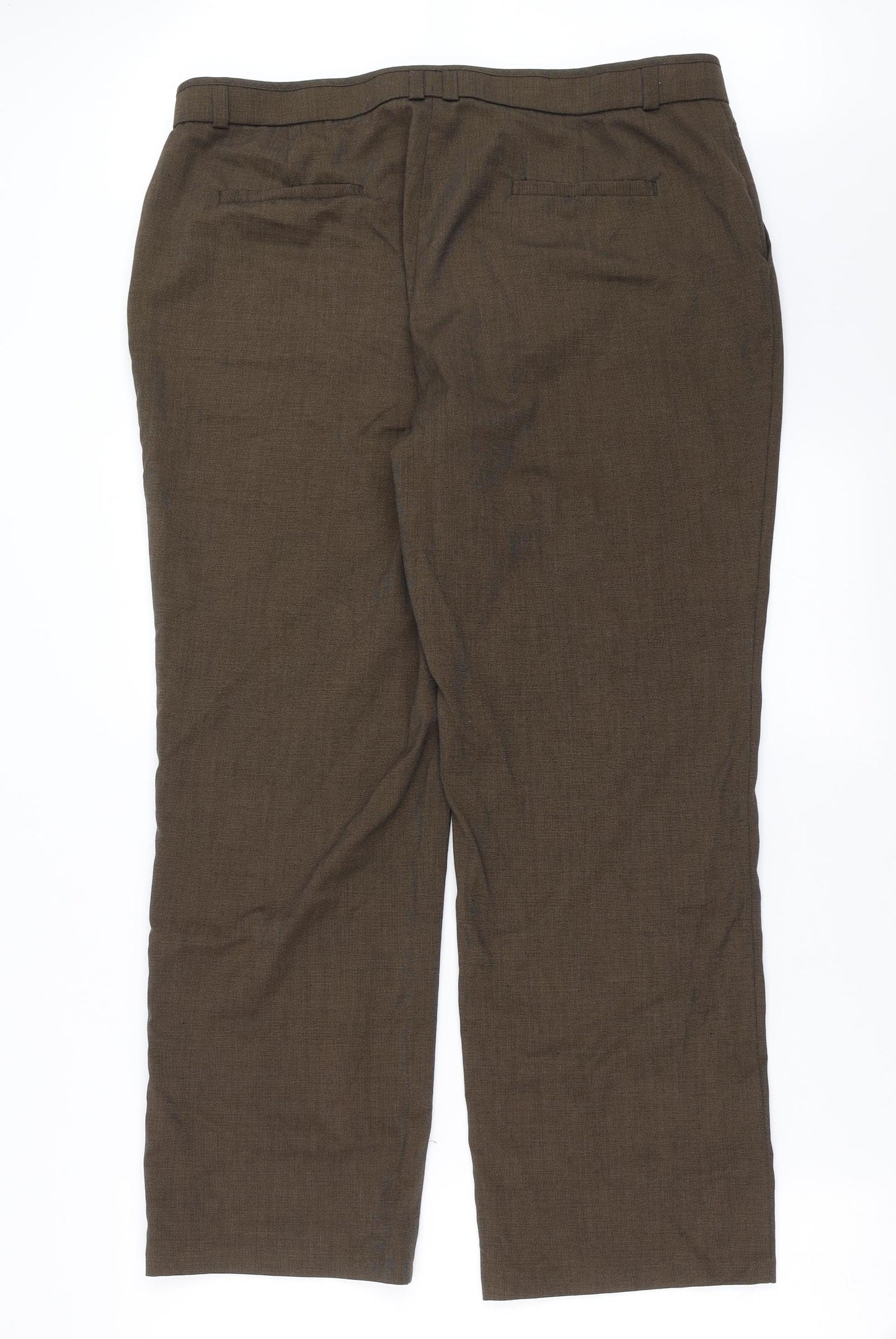 Marks and Spencer Womens Brown   Trousers  Size 18 L27 in