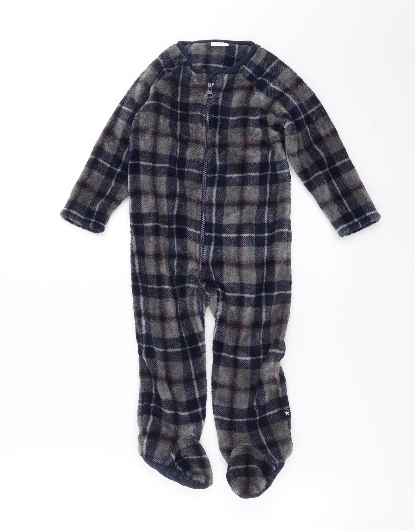 NEXT Boys Blue Plaid   One Piece Size 12-18 Months  - onesie