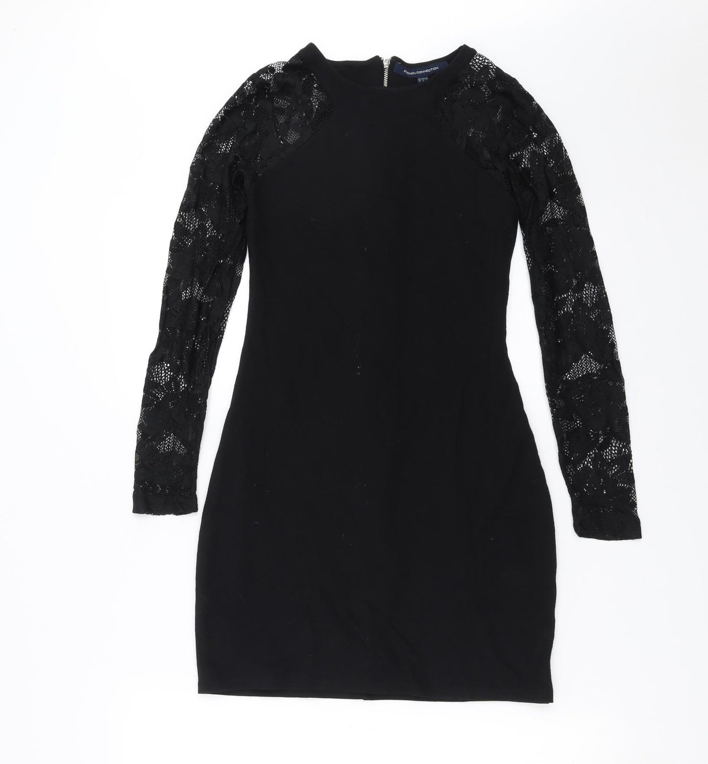French Connection Womens Black   Bodycon  Size 10  - Lace sleeves
