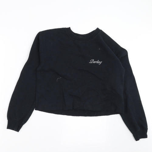Topshop Womens Blue   Pullover Sweatshirt Size S  - Darling