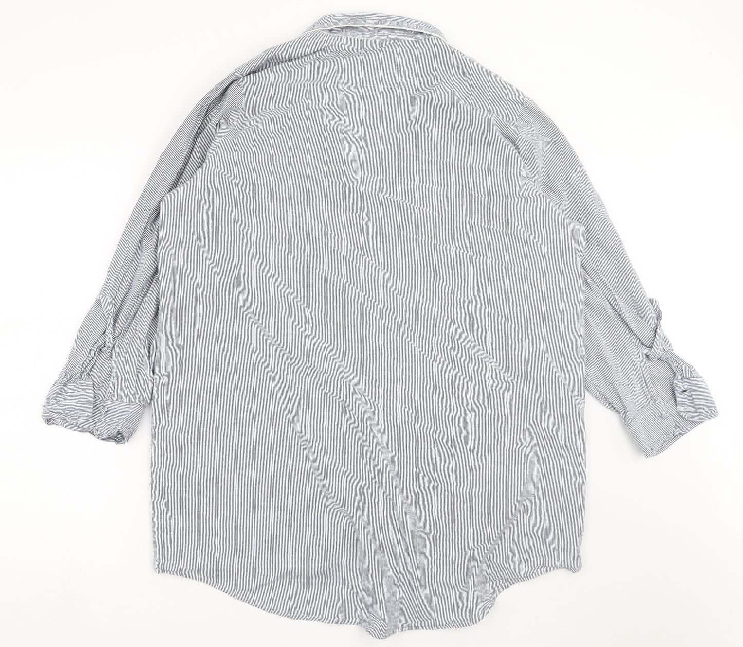 Primark Womens Blue Striped  Top Nightshirt Size XL