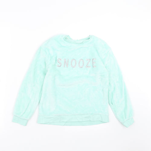 George Girls Green Solid  Top Pyjama Top Size 9-10 Years  - snooze