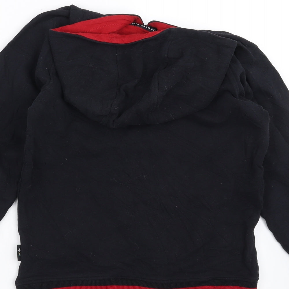 TU Boys Black   Pullover Hoodie Size 10 Years  - Welsh Rugby