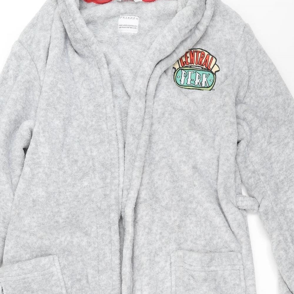 Marks and Spencer Girls Grey Solid  Top Robe Size 13-14 Years  - friends