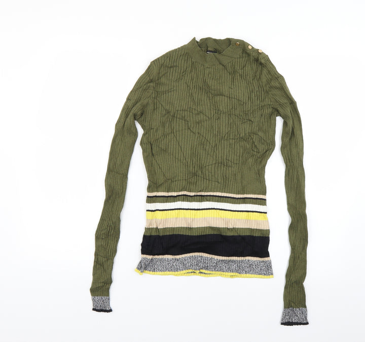 River Island Womens Green  Knit Pullover Jumper Size 8