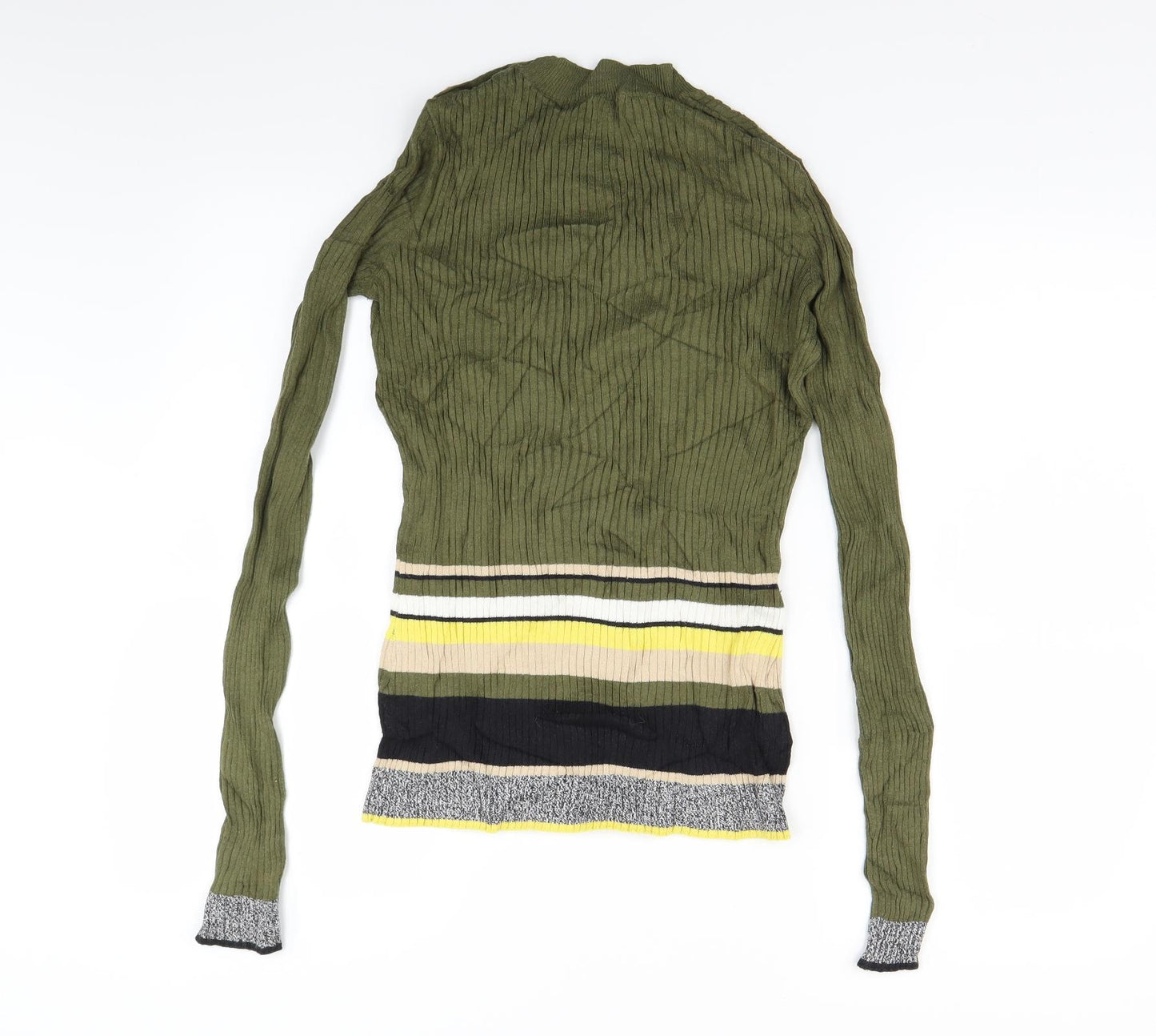 River Island Womens Green  Knit Pullover Jumper Size 8