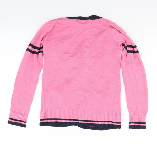 Girl 2 Girl Girls Pink   Cardigan Jumper Size 3-4 Years